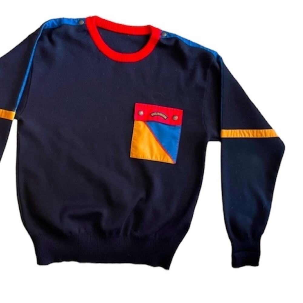 PAUL and SHARK sweater vintage pocket multi
